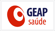 Logotipo do convênio do Geap.